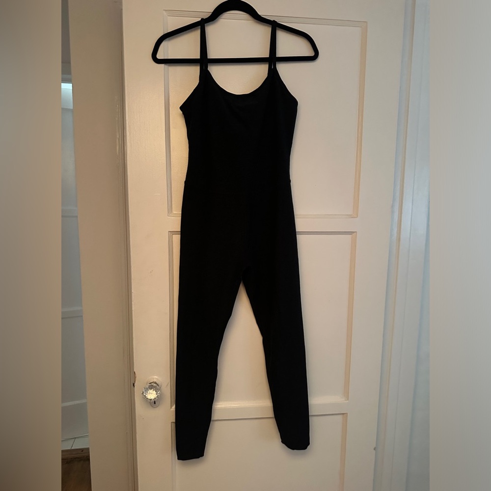 Beyond Yoga Spacedye Uplevel Midi Jumpsuit in Darkest Night